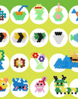 Fuse Beads Non-Iron Kit over 3200 Beads 28 Colors Makes Creations with No Heat Mega Bead Refill
