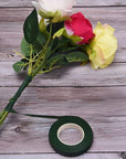 Floral Arrangement Kit with Green Floral Tape, 22 Gauge Floral Wire Stems, 26 Gauge Paddle Floral Wire and Floral Wire Cutter for Bouquets Banquets, Artificial Flowers