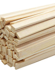 100Pcs 15.7X0.35 Inch Strong Natural Bamboo Sticks, Wooden Craft Sticks, Extra Long Sticks, Wood Strips for Craft Projects
