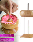 Clay Bead Spinner for Jewelry Making with 2 Big Eye Beading Needles and 1125 Clay Beads, Ideal for Bracelets and Necklaces