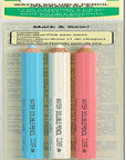 Water Soluble Pencil-White, Pink & Blue