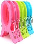 Set of 6 Super Jumbo Plastic Clips for Keeping Towels Sheets Quilts Clothes from Blowing Away