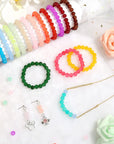 700 Pieces Glass Beads for Jewelry Making, 28 Colors 8Mm Crystal Bracelet and DIY Craft Beads Kit