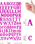 14 Sheets Letter Sticker- Colorful Alphabet Sticker Self Adhesive Vinyl Letter Stickers for DIY Scrapbooking Gifts Box Card Craft