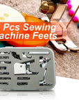 Universal 15 Piece Sewing Machine Presser Walking Feet Kit - OEM Suitable for Babylock Janome Brother New Home Singer Kenmore Simplicity Toyota Necchi