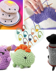 150 Pieces Knitting Crochet Locking Stitch Markers Stitch Needle Clip Counter 10 Colors (Color Ship Randomly)
