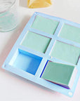 Silicone Soap Molds,6 Cavities Rectangle Silicone Molds for Homemade Craft Soap Mold, Cake Mold, Chocolate Mold & Ice Cube Tray -Molds Set of 3(Blue & Purple& Pink).