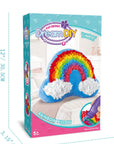 Plush Craft Rainbow Pillow, Fabric by Number Art & Crafts, No Sewing, Making Your Own DIY Rainbow Pillow, Kids Project, Learning Fun, Ages 5+