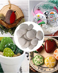 River Rocks for Painting,2-6 Inches 12PCS DIY & Smooth Kindness White Rocks for Arts,5 Pounds Naturally Stone, Pebble Perfect for Kids Party, Crafts, and Decoration