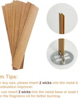 230 PCS Wooden Candle Wicks for Candle Making 0.5Mm Natural Candle Wood Wicks Wick Stickers Wick Clips Candle Cores Kit for DIY Candle Making Craft