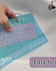 Alphabet Stencils Set of 4 Plastic Letter Stencil Assorted Sizes Number Ruler for Learning, Painting, Scrapbooking
