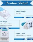 Paper Craft Tag Punch 1.5" 2" 2.5" - with 1 Roll Hemp Rope 32Ft - Tag Shape Lever Action Craft Puncher for Paper Crafting Scrapbooking Cards Arts for DIY Projects