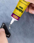 Clear Fabric Glue for Clothing Permanent - 2Packs Washable Cloth Glue for Fabric