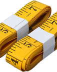 120 Inches/300Cm Soft Tape Measure, Pocket Measuring Tape for Sewing Tailor Cloth Body Measurement, Yellow 2-Pack