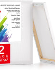 6 Pack Stretched Canvas for Painting 8X10 Inch 5/8" Profile 10 Oz Triple Primed Acid-Free 100% Cotton Blank Canvas, Art Canvases for Acrylic Oil Paint