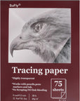 Tracing Paper 8.5X11 Inch, 100 Sheets Transparent Vellum Paper for Tracing Pads, 38Lb/60Gsm Translucent Tracing Paper for Pencil, Marker and Ink - Trace Images, Sketch, Preliminary Drawing, Overlays.