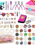 Deluxe Jewelry Making Kit with Video Course, Includes Instructions, Beads, Necklace, Bracelet, Earrings Making, Crafts for Adults, Beginners, Christmas Gift for Teens, Girls 13-15, Moms, Women