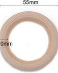 30 Pcs Wooden Rings for Craft, 55Mm/2.2Inch, Natural Wood Rings for Macrame Pendant Connectors,Jewelry Making, Decor DIY Craft