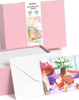 Watercolor Postcards, 60 Sheets Blank Post Cards Water Color Paper, 4X6 Inches Watercolor Paper Cards for Drawing, Painting, Mailing, Thanksgiving, DIY, Invitations, Greeting, Stocking Stuffers