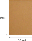 Heavyweight Brown Kraft Cardstock, 50 Sheets (300 Gsm = 110 Lb Cover = 200Lb Text ) 8.5 X 11 Inches for Arts and Craft, Drawing, DIY Projects