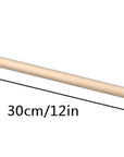 Long Wood Dowel Rods Unfinished Natural Wood Craft Dowel Sticks 50 Pack 1/4 Inch×12 Inch