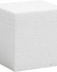 30 Pack Foam Craft Blocks for Modeling, 3 Inch Mini Square Cubes for Sculpting, School Projects (White Polystrene)