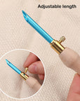 16 Piece Punch Needle Kit Punch Needle Embroidery Kits Adjustable Punch Needle Tool, Wooden Handle Embroidery Pen, Punch Needle Cloth, Punch Needle Set for Embroidery Floss Cross Stitching Beginner