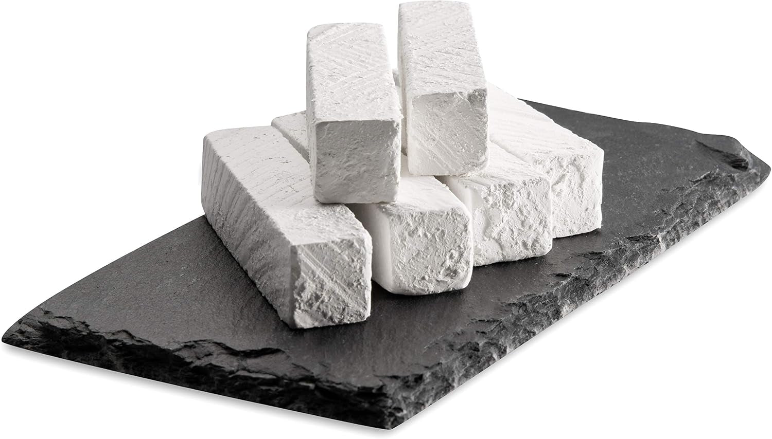 Premium Edible Chalk - Natural Chalk for Eating - Crunchy Belgorod Chalk Chunks - Russian Organic Chalk for Bone Strength - Zero Additives, No Impurities - White 7Oz (200G)