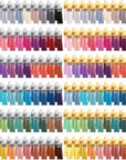 240 Pieces Keychain Tassels Bulk Leather Tassel Pendants Colorful Tassel for Keychain, Craft and DIY Projects, 60 Colors (Gold and Silver Cap)