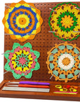Crochet Blocking Board with 16 Pegs, 11X11 Inch: Granny Square Blocking Board - Gifts for Women, Mom, and Mother, Blocking Boards for Crochet Projects