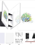 Ortable DIY Drawing Tracing Board Light Copy Pad Optical Image Reflection Projector Wireless Copy Board Shadow Mirror Tracer with Stand,For Artist, Sketching Beginner