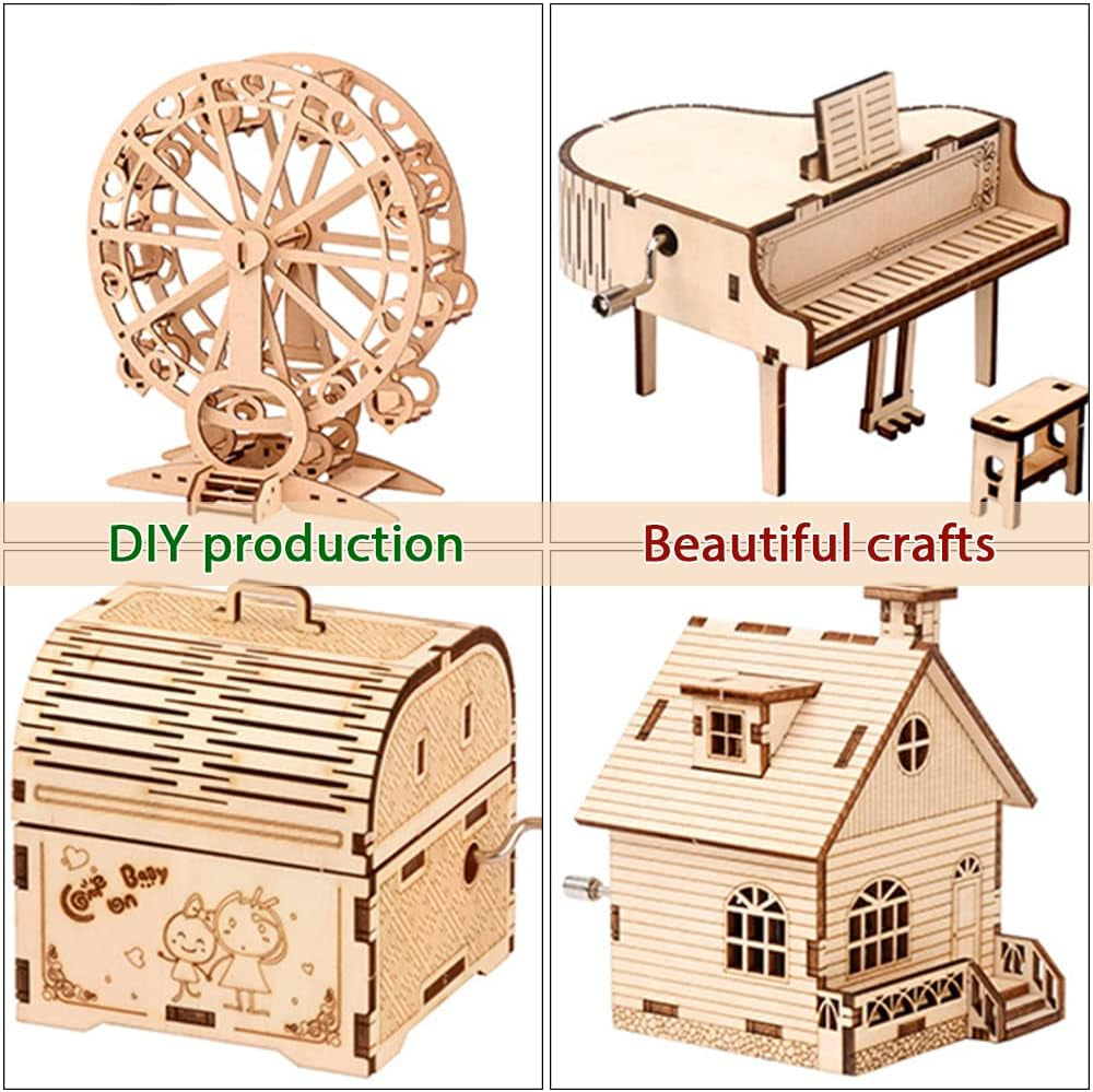 Pack of 4 PCS 12 X 12 Inch Craft Wood, Plywood Board Basswood Sheets, Perfect for DIY Projects, Drawing, Painting, Laser, Wood Burning, Wood Engraving and Laser Projects