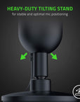 Seiren Mini USB Condenser Microphone: for Streaming and Gaming on PC - Professional Recording Quality - Precise Supercardioid Pickup Pattern - Tilting Stand - Shock Resistant - Classic Black