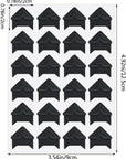 12 Sheets 288 Count Self-Adhesive Photo Corners Stickers, Acid Free Photo Mounting Corners for Scrapbooks, Memory Books, DIY Picture Album, Journal (Black)