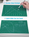 Self Healing Sewing Mat, Rotary Cutting Mat Double Sided 5-Ply Craft Cutting Board for Sewing Crafts Hobby Fabric Precision Scrapbooking Project 9Inch X 12Inch(A4)