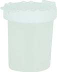 12 Non-Spill Paint Cups, Funnel Shaped Cap, Spill-Proof, Assorted Colors Cap, Inner Rim Seals,White