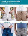 Pants Waist Button Extender: 16Pcs Button Extenders for Jeans - Women Men Pants Waist Extenders - Pants Waist Extension 1/1.3 Inches - 5 Colors Pant Waistband Expander