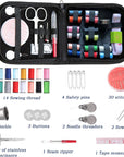 Sewing Kit,Sewing Bag Set, Portable Sewing Kit - DIY Supplies with Accessories, Ideal for Adults, Beginners, Travelers and More. Includes Black Handbag.
