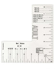 Tshirt Ruler Guide for Vinyl Alignment - Left Chest, T Shirt Ruler Alignment Tool Placement for Embroidery Heat Press and Cricut (Adult Men and Women)