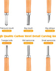 26-In-1 Wood Carving Kit with Detail Wood Carving Knife, Whittling Knife, Wood Chisel Knife, Gloves, Carving Knife Sharpener for Spoon, Bowl, Kuksa Cup (26PCS)