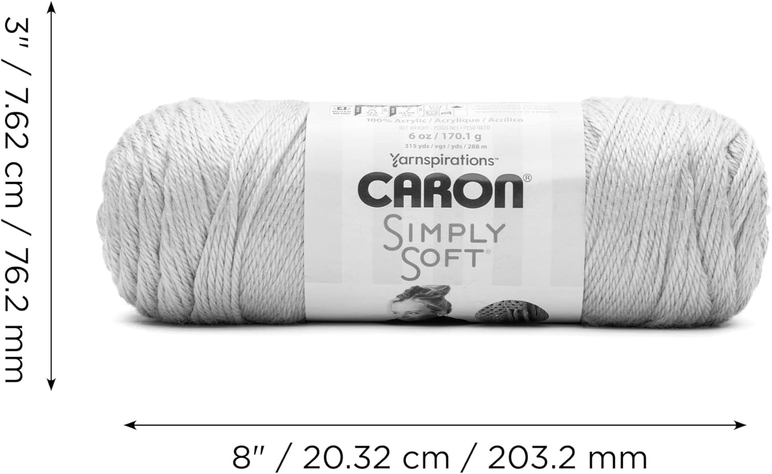 Simply Soft Blackberry Yarn - (Pack of 3) of 170G/6Oz - Acrylic - 4 Medium (Worsted) - Knitting/Crochet