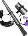 - Ring Sizer Measuring Tool Set, Ring Sizer Guage & Plastic Ring Mandrel with 1 Polishing Cloth, Ring Sizer, Ring Measure for Fingers, Ring Sizing Kit, Ring Finger Sizer, Ring Sizer Tool.