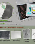 Wet Palette Wet Pallet for Miniatures- Stay Wet Palette for Acrylic Painting Wet Pallets for Painting Miniatures,Paint Brush Holder Organizer Wet Palette Storage Containers