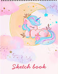 Sketch Book, 100 Pages (50 Sheets), Spiral Bound Artist Sketch Pad, Acid Free Drawing Paper for Drawing, Painting, Sketching or Doodling for Girls