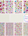 4100Pcs Gem Stickers for Crafts, 10 Sheets Self Adhesive Gemstones Pearl Jewels Stickers for Kids Crafts, Stick on Gems Pearls for Hair, Bling Rhinestone Stickers for Decoration
