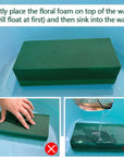 6 PCS Floral Foam for Fresh & Artificial Flowers Each 8.8” L X 4.1” W X 2.75” H Wet and Dry Floral Foam Blocks Weddings, Birthdays, Home, Office, Garden Decorations (6)