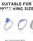 Ring Size Adjuster for Loose Rings,12 Pack-4 Sizes Invisible Transparent Silicone Guards Clip Jewelry Fitter Resizer,Fit Almost Any Ring for Women and Men