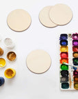36 Pcs 3 Inch Unfinished Wood Circles for Crafts, Wood Rounds for Crafts, round Wood Discs for Crafts, Painting, Writing, DIY Supplies, Engraving and Carving, Home Decorations