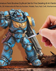 Detail Paint Brushes Set, 15Pcs Miniature Brushes for Fine Detailing & Art Painting - Acrylic, Oil, Watercolors & Paint by Number, Models, Face, Nail, Craft, Warhammer 40K