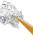 20Pcs Silver Leaf Sheets 2.4"X2.4" Edible Silver Leaf Pure Silver Leaf for Beauty Routine and Makeup, Bakery and Pastry,Cake Decoration, Chocolates and Gilding DIY Art and Craft Work Furniture